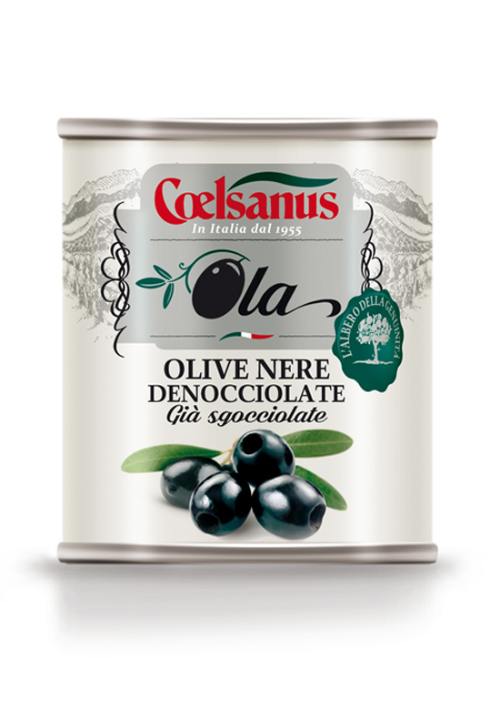 â€œOLAâ€ Pitted Black Olives 
